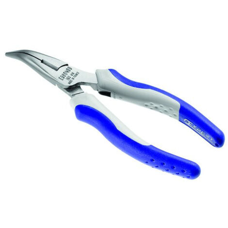 Facom – Pince à becs longs coudés 200 mm pour espaces confinés – Coupe-fil jusqu'à 1,6 mm – Poignée ergonomique – E080410 (1/2)