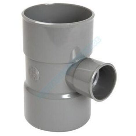 Nicoll – Raccord d'évacuation PVC embranchement 40mm – Angle 87° – Compatible tubes 40/32mm – Installation facile avec colle PVC - Bh288