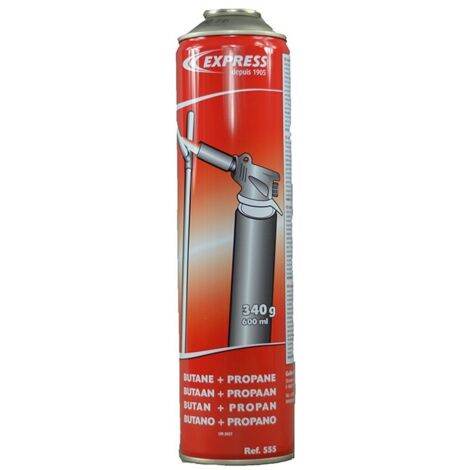 Guilbert Express – Cartouche de gaz butane/propane 600 ml – Haute performance pour soudure et chauffage – Compatible avec chalumeaux oxy-gaz