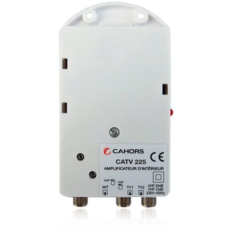 Cahors CATV 225 5G Amplificateur interieur Terrestre 2 Sorties TV TNT