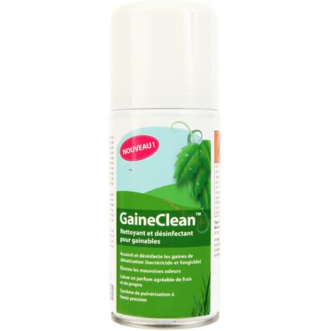 Nettoyant aérosol GaineClean 150ml – Désinfectant pour gaines de climatisation – Élimine bactéries et moisissures – Système de pulvérisation haute pression – Salina