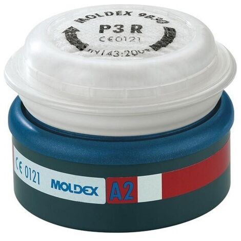 Filtre A2P3 R pour masque Easy-Lock série 7000/9000 Moldex (sachet de 2 pieces) - Moldex