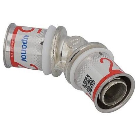 coude à sertir - 45 degrés - s-press plus - 25 mm vers 25 mm - uponor 1070545 (1/3)