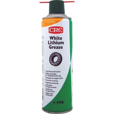 CRC WHITE LITHIUM GREASE Graisse en spray blanche avec PTFE 500 ml S940431 (1/4)