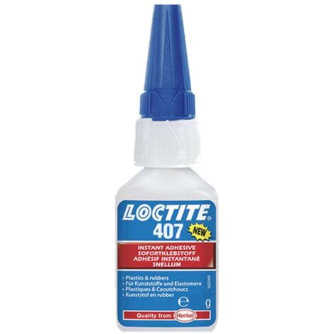 Super Glue Loctite Liquide Transparent, Bouteille, 20 g, Loctite 407 ( Prix pour 1 )