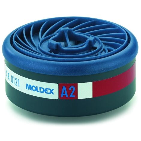Lot de 2 filtres antigaz pour masque Moldex séries 7000 et 9000