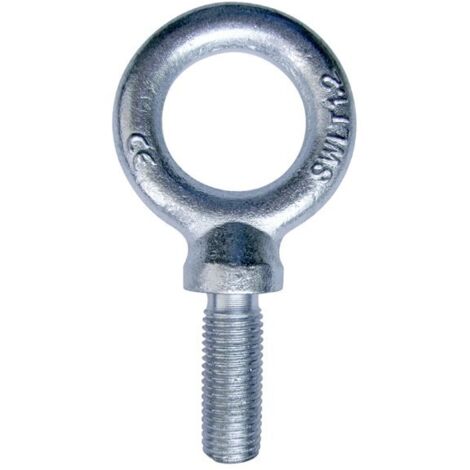 Levac – Anneau de levage mâle DIN 580 – Charge maximale 230 kg – Ø 10 mm – Ø intérieur 25 mm – Longueur 17 mm – Acier galvanisé – 5025CG
