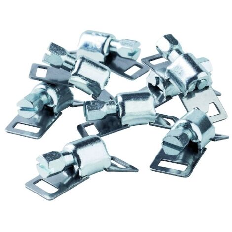 Têtes pour collier bande sans fin AVEC VIS A FENTE - Largeur de bande : 14 mm (sachet de 10 pièces) - SERFLEX