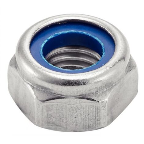 Ecrou hexagonal indesserable inox - Qualite Inox: A2 - Diamètre: 16