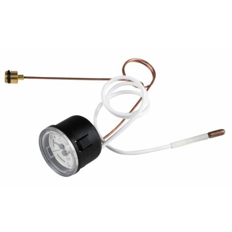 Thermomanomètre à bulbe 0-2 bar – Plage de température 30-90°C – Compatible chaudières ELM Leblanc – Installation par professionnel - 87167577230