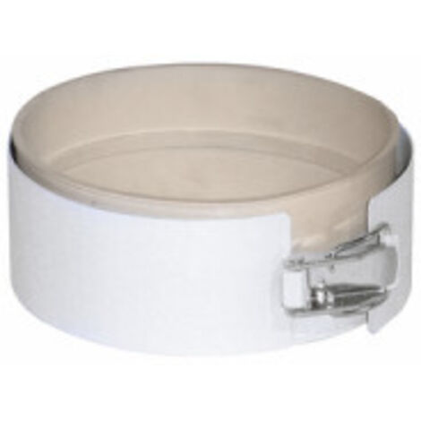 Ubbink – Clamp Ø 125mm blanc – Raccord mâle-mâle pour VMC – Collier métallique pour air frais – Installation facile dans espaces confinés