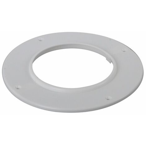 Ubbink – Rosace Ø100 en PE blanc – Conduit de fumée pour chaudière ventouse – Pour espaces confinés – Installation facile