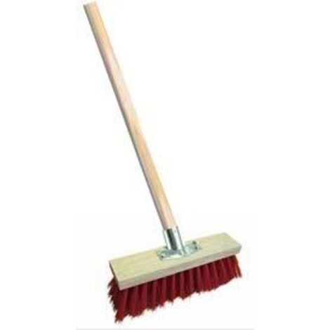 balai cantonnier 32 cm monture bois douille fer avec manche cantonnier 1.40m