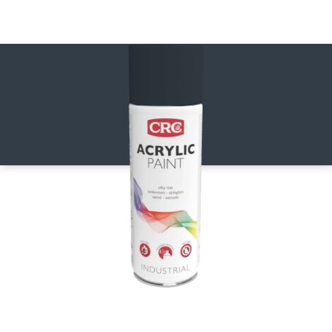 Bombe de peinture aérosol 400ml – Gris RAL 7016 – Finition brillante pour surfaces métalliques et bois – Séchage rapide – CRC