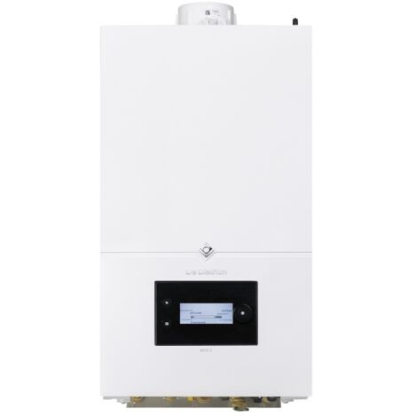 De Dietrich – Chaudière gaz à condensation 30kW – Micro-accumulée avec ECS – Installation murale – Corps en inox – Pour espaces confinés