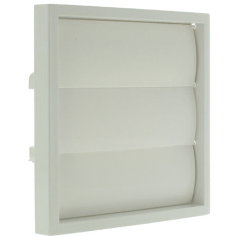 Aldes – Grille de ventilation extérieure VPA 186x186 mm – Plastique blanc – Raccordement circulaire multi-diamètre – Installation discrète (1/5)