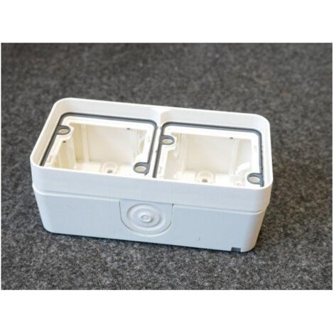 Cubyko composable - Boîtier saillie - Blanc - Hager (1/7)
