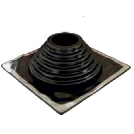 TEN – Passage de toit Pipeco Noir N°6 – Diamètre Ø125 à Ø230 mm – Largeur 305 mm – Caoutchouc pour toiture bac-acier