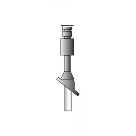 De Dietrich – Terminal vertical PPS – Accessoire pour fumisterie – Étanchéité pro – Installation toiture – Usage professionnel (1/2)