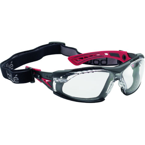 Lunettes de protection Bolle RUSH+, Incolore, Polycarbonate anti-buée, Résistant aux rayures, Protection UV 400 ( Prix pour 1 )