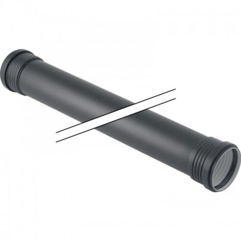Tube Silent-PP avec deux manchons diam 40 mm - longueur 3 M