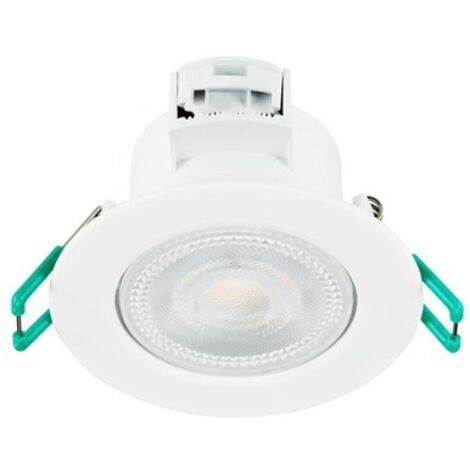 Sylvania – Spot encastrable IP44 blanc 550 lm 3CCT – Pour salle de bains et zones humides – Matériau durable – Compatible normes en vigueur