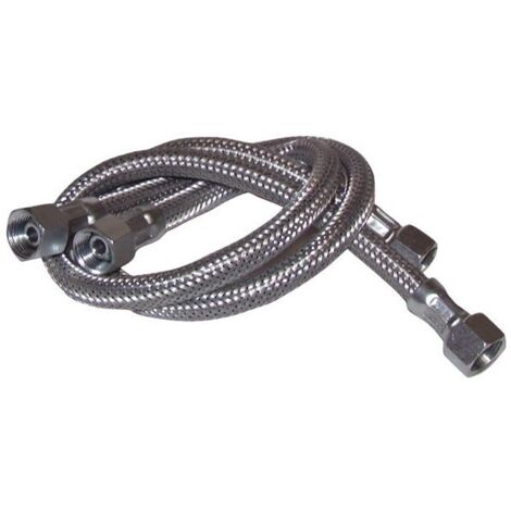 Flexible fioul F3/8xF3/8 droit L1000mm (X 2) - DIFF (1/3)