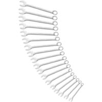 Expert – Jeu de 16 clés mixtes 6 à 24mm – Tête polygonale 12 pans coudée à 15° – Forgées en acier chrome vanadium – Finition chromée brillante