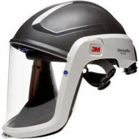 FP – Casque de sécurité EPI pour unités filtrantes Versaflo et Jupiter – Protection intégrale – Visières anti-rayures et chimiques – Harnais ajustable