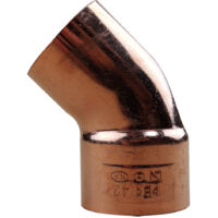 Coude 45° cuivre à souder Mâle Femelle Ø42