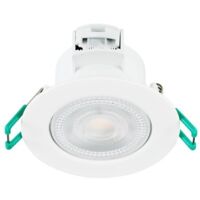 Sylvania – Spot encastrable IP44 blanc 550 lm 3CCT – Pour salle de bains et zones humides – Matériau durable – Compatible normes en vigueur