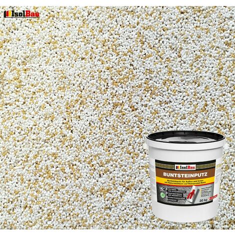 Terralith Buntsteinputz Mosaikputz 2mm -15 Kg- BSP138 Weiss Gelb Rot Blau