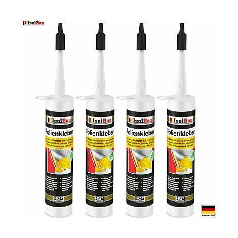 Bitumen Dichtkleber 12x Dichtkleber Folienkleber Dampfbremse 310ml 12 Stück Dampfsperre Folien Kleber