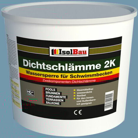 Isolbau Dichtschlämme 2K Schwimmbäder Streifenfundamente Gartenteiche