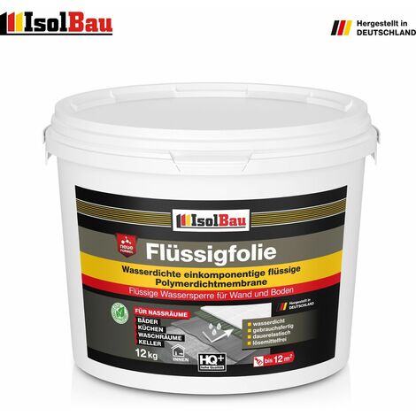 Flüssigfolie 12 kg für Bad, Dusche, Küche, Nassräume hoch flexibel
