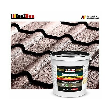 Isolbau Dachfarbe 20 Kg RAL Farbe Fassadenfarbe Nano Dachlack Sockelfarbe Wetterfest Loesemittelfrei Wasserdicht Uv Bestaendig Schwarz 1840759151