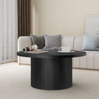 Solid Wood Round Coffee Table