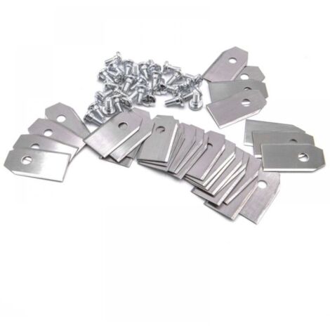 30x lames compatible，Originale Lames de rechange pour robot tondeuse， lames pour robots tondeusescoupe précise (acier, 0.75mm) (1/5)