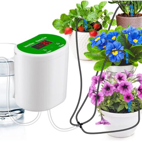 Kit d'irrigation goutte à goutte automatique, Système d'irrigation automatique pour plantes d'intérieur, chargement USB DIY Kit d'irrigation, Système d'Arrosage Automatique Système Goutte (1/5)