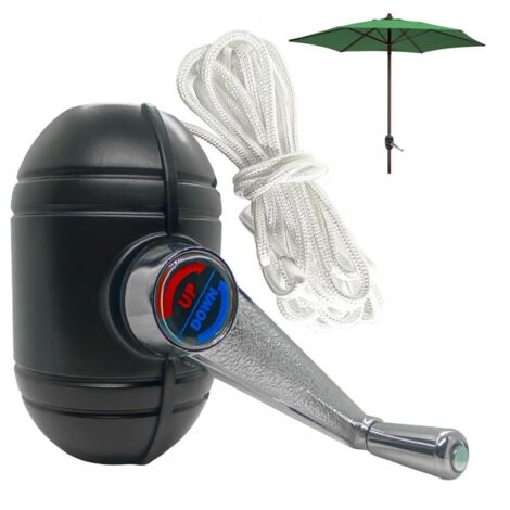 Pièces de rechange pour parasol de patio extérieur  pour Manivelle Poignée Parasol Set de Pièces de Support,Poignée Fixe de Levage– Manivelle