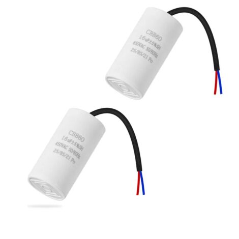 CBB60 16uf 50/60HZ condensateur de démarrage, condensateur de moteur, condensateur de moteur, condensateur microfarad avec fil (1/5)