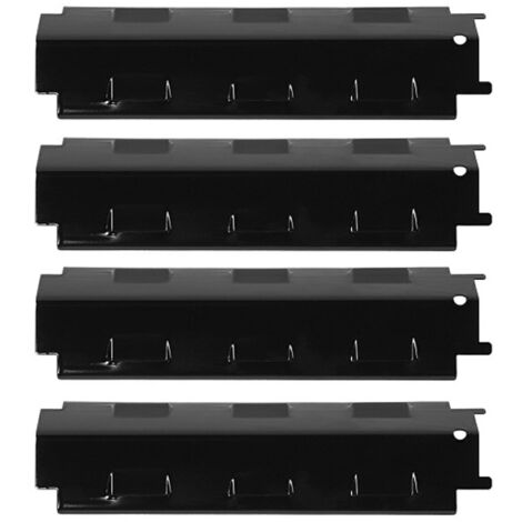 Plaque Chauffante pour Gril à Gaz, en Acier Inoxydable Épaissi Chauffer Uniformément, Rechange de Panneau Chauffant de Chauffante de Barbecue Diffuseur de Flamme 37cm(4pcs) (1/5)