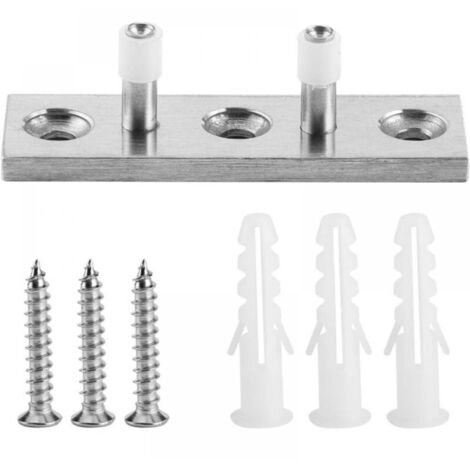 Guide de Plancher réglable en Acier Inoxydable résistant à l'installation Facile 304, pour Portes en Bois Portes coulissantes Rouleaux en Nylon (1/5)