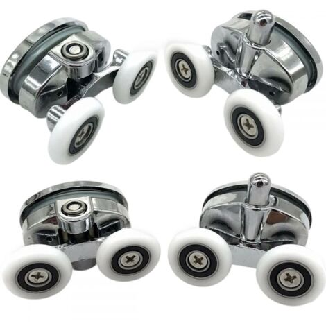 Jalleria Roulettes de Porte de Douche,23 mm Roues De Porte de Douche en