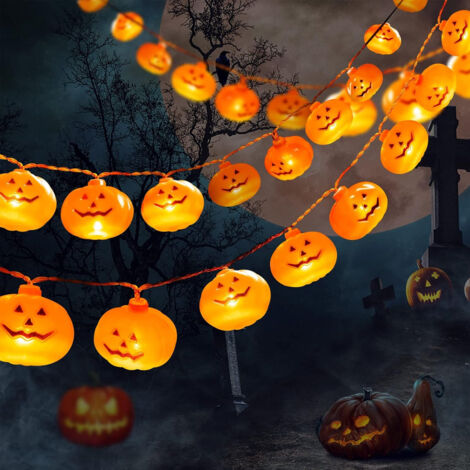 Guirlande Citrouille Halloween 3m 20 LED Citrouille Lumineuse Guirlande Lumiere Halloween Lights Pour Fetes Jardin Chambre Porche 90171590