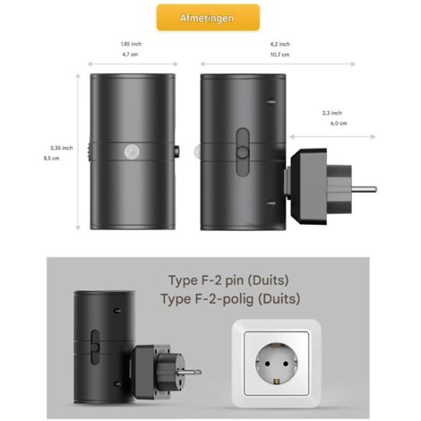 JandCase Veilleuse LED, Dimmable Veilleuse Prise Electrique