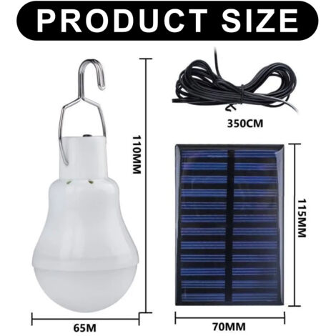 Lanterne Camping LED, Lampe Camping portable 350LM avec poignées en