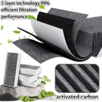 4 Filtres à Charbon Actif Pour Hotte - Compatible Siemens, Bosch, Neff, Gaggenau, Constructa