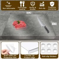 Planche à Découper En Acrylique Transparent 40x30 Cm - Bord D'arrêt - Planche à