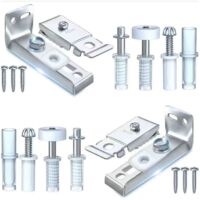 Kit de quincaillerie pour portes pliantes, lot de 2, réparation pour portes pliantes, portes coulissantes et portes de placard
